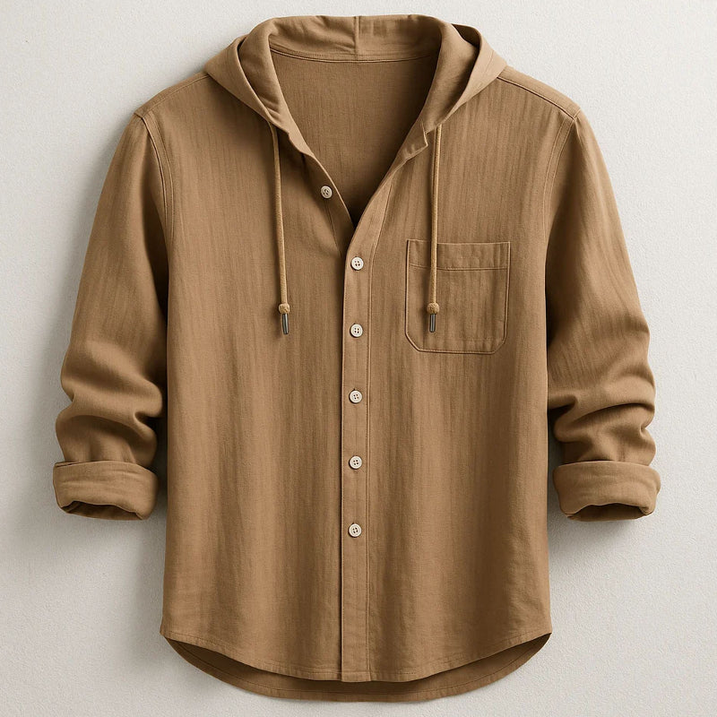 Women's Alessandro Veneti Hooded Button-Up Shirt | Fit: Relaxed fit 2
