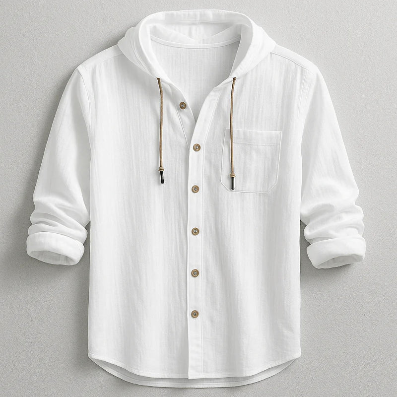 Women's Alessandro Veneti Hooded Button-Up Shirt | Fit: Relaxed fit 4