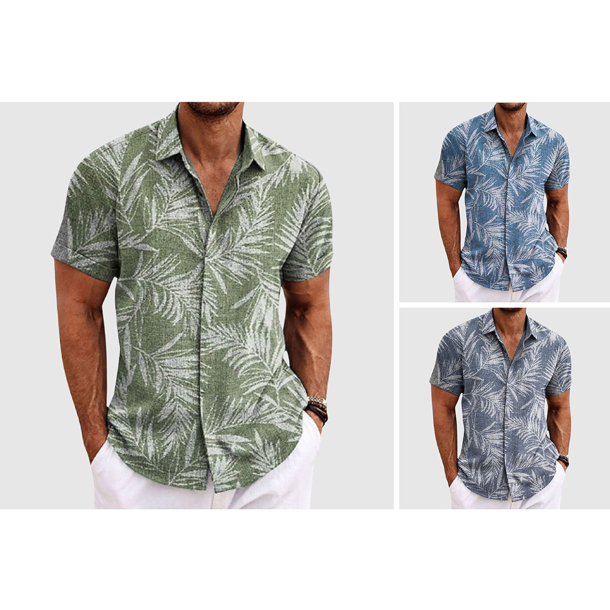 Women's Alessandro Veneti Palm Whisper Shirt | Innovative linen-poly blend for superior breathabi 3
