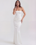 Almond Muse – Elegant Corset Dress with Boned Support – Flattering Fit
