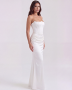 Almond Muse – Elegant Corset Dress with Boned Support – Flattering Fit