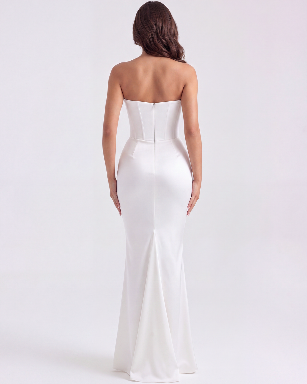 Almond Muse – Elegant Corset Dress with Boned Support – Flattering Fit