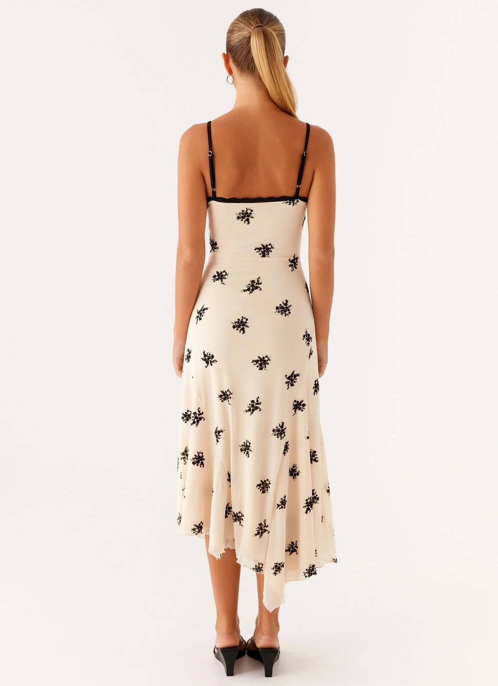Women's Amelia Collection | Midi Dress with Floral Embroidery | Elegant Evening Wear - Women's | Embroidered accents — i 3