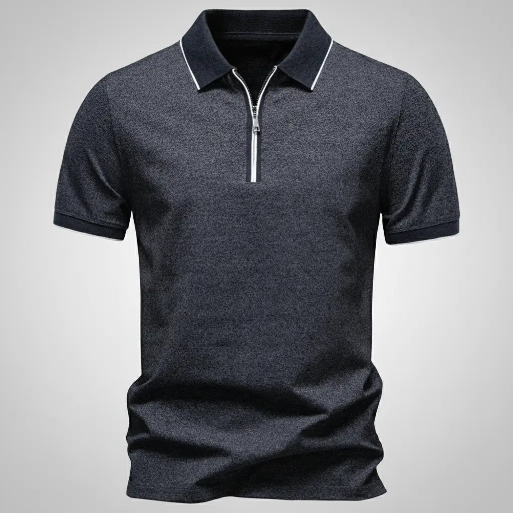 Women's Ashford Zip Polo | Cotton-polyester blend for breathability 0