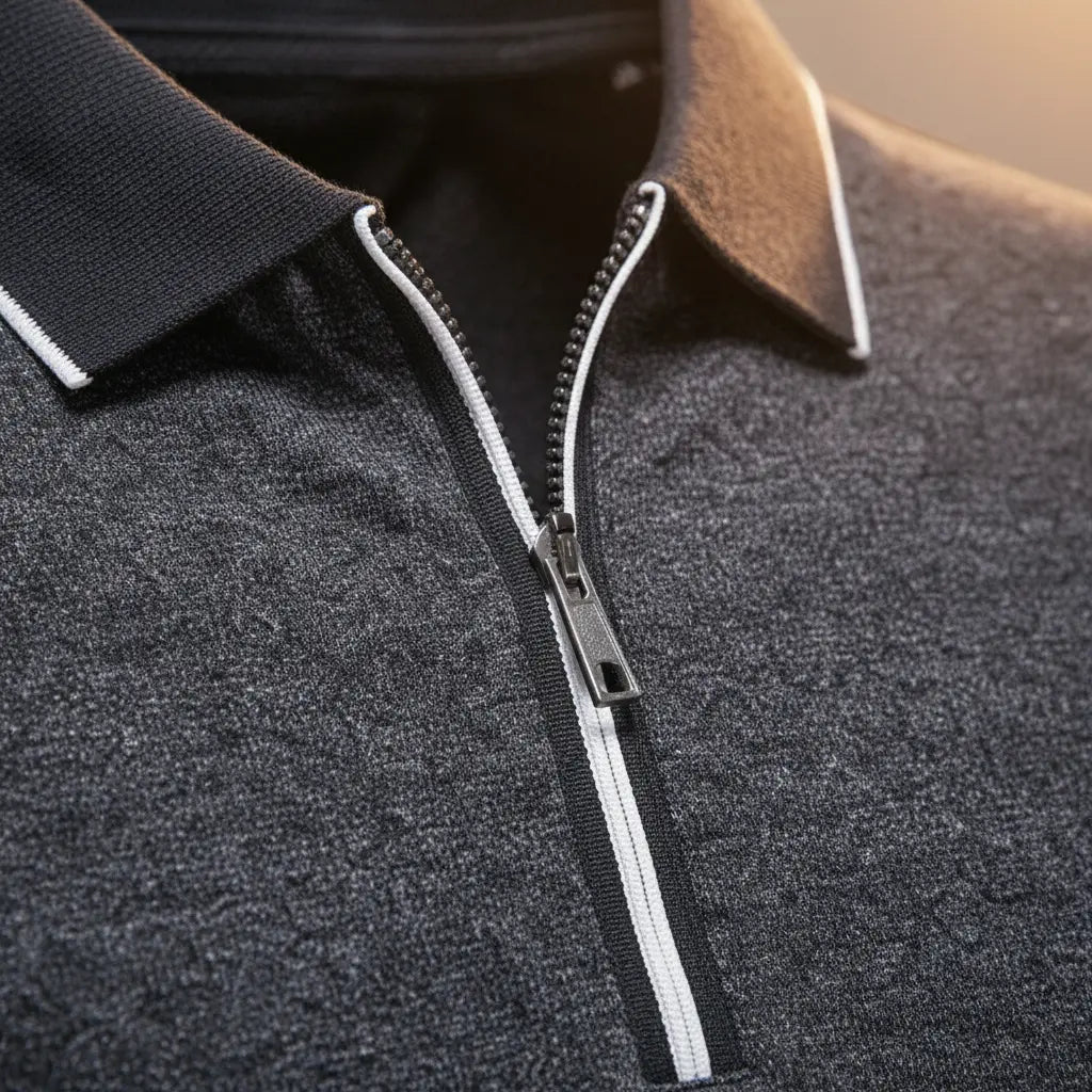 Women's Ashford Zip Polo | Cotton-polyester blend for breathability 1