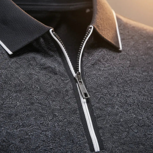 Women's Ashford Zip Polo | Cotton-polyester blend for breathability 1