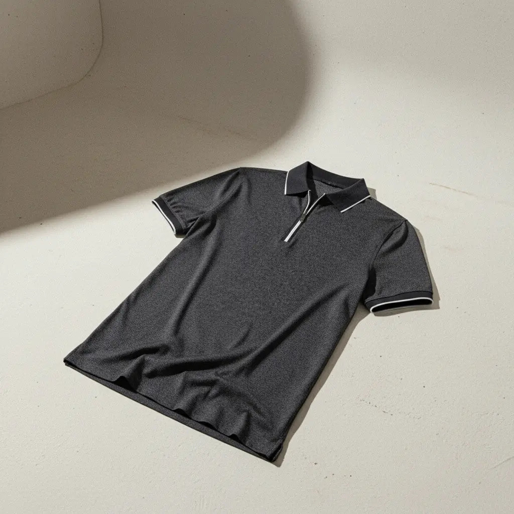Women's Ashford Zip Polo | Cotton-polyester blend for breathability 2