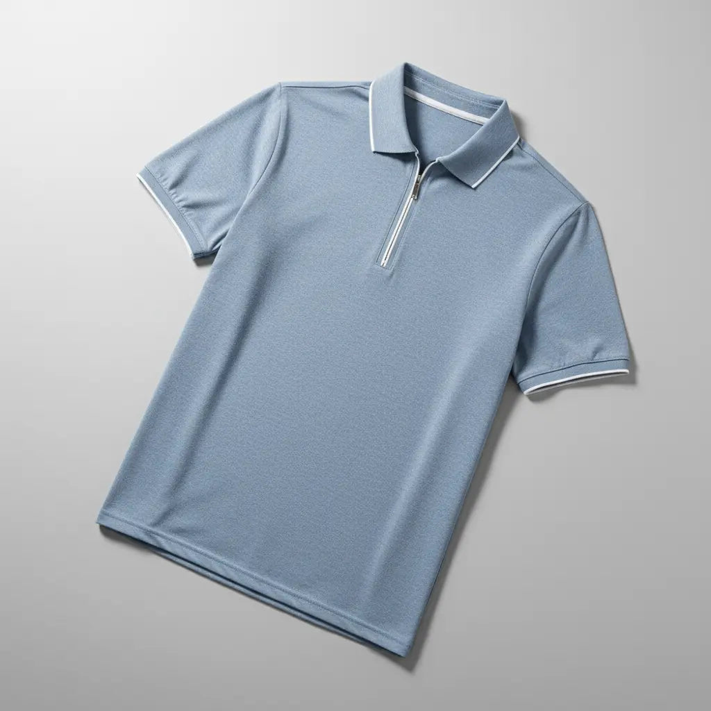 Women's Ashford Zip Polo | Cotton-polyester blend for breathability 7