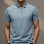 Women's Ashford Zip Polo | Cotton-polyester blend for breathability 8