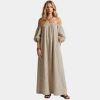 Aura Collection | Maxi Dress for Women with Off-Shoulder Design | Elegant Summer Style for Comfort and Movement