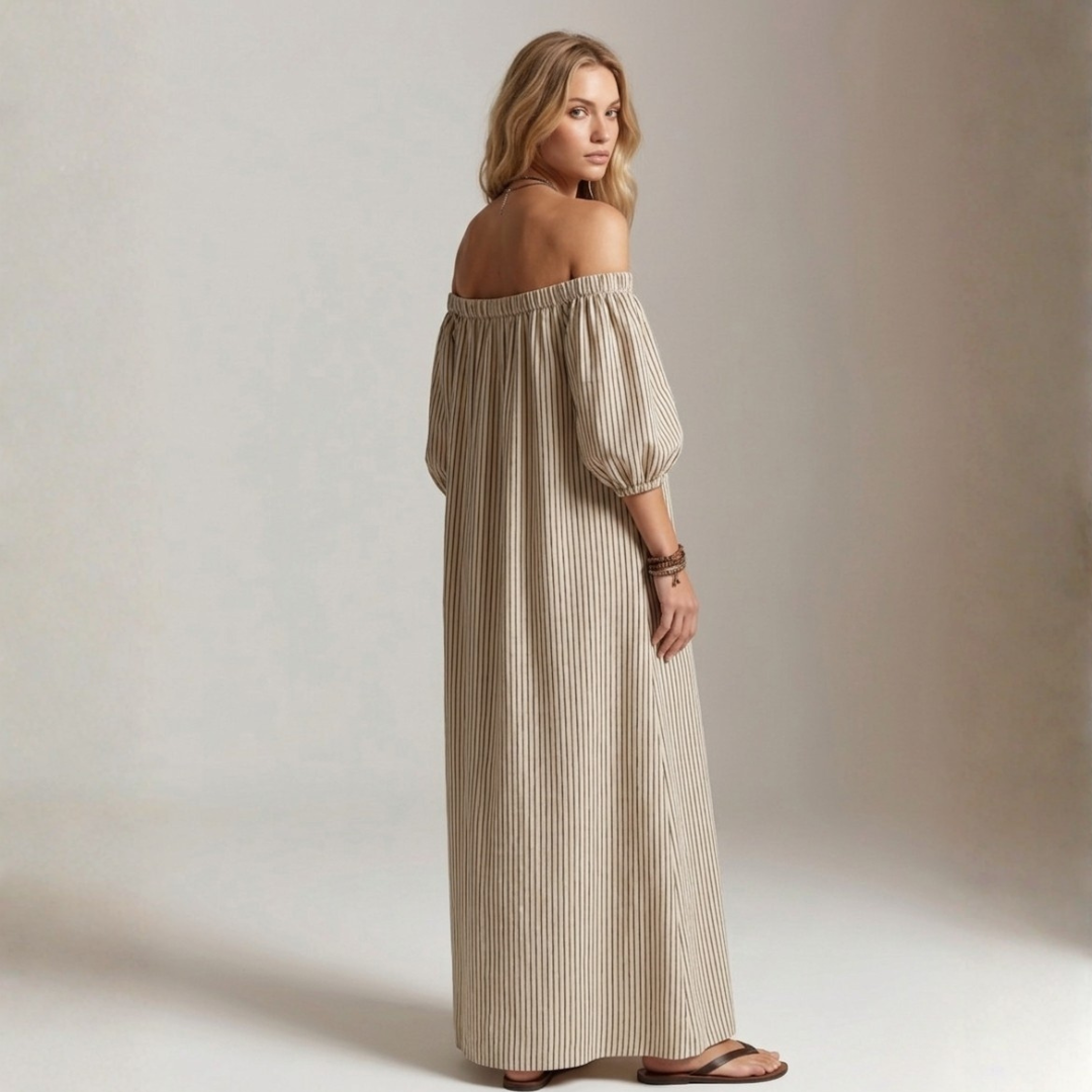 Aura Collection | Maxi Dress for Women with Off-Shoulder Design | Elegant Summer Style for Comfort and Movement