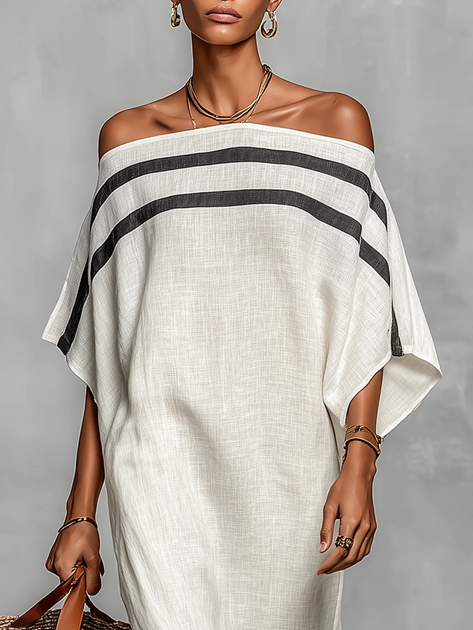 Aveline | Maxi Dress with Batwing Sleeves for Effortless Elegance | Long Dress for Women