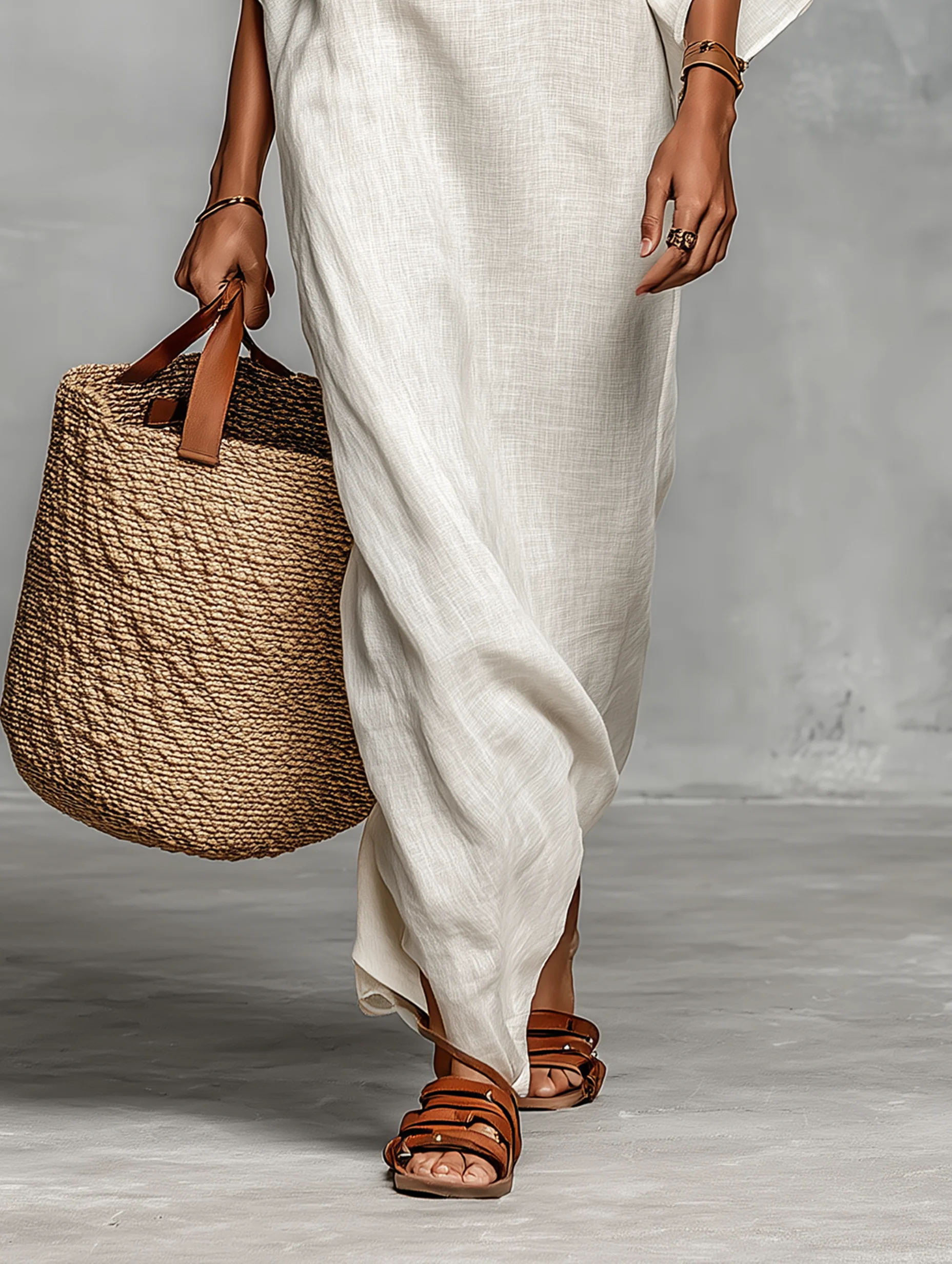 Aveline | Maxi Dress with Batwing Sleeves for Effortless Elegance | Long Dress for Women