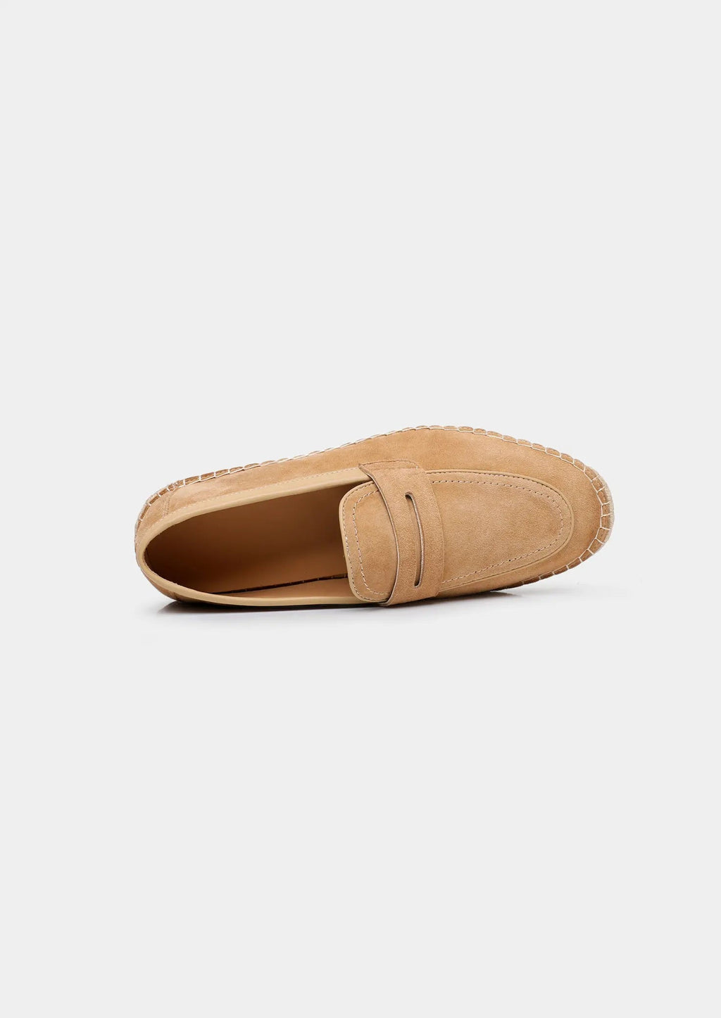 Women's Beige Suede Penny Seaside Espadrilles 1