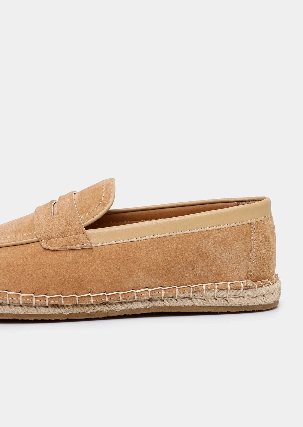 Women's Beige Suede Penny Seaside Espadrilles 3