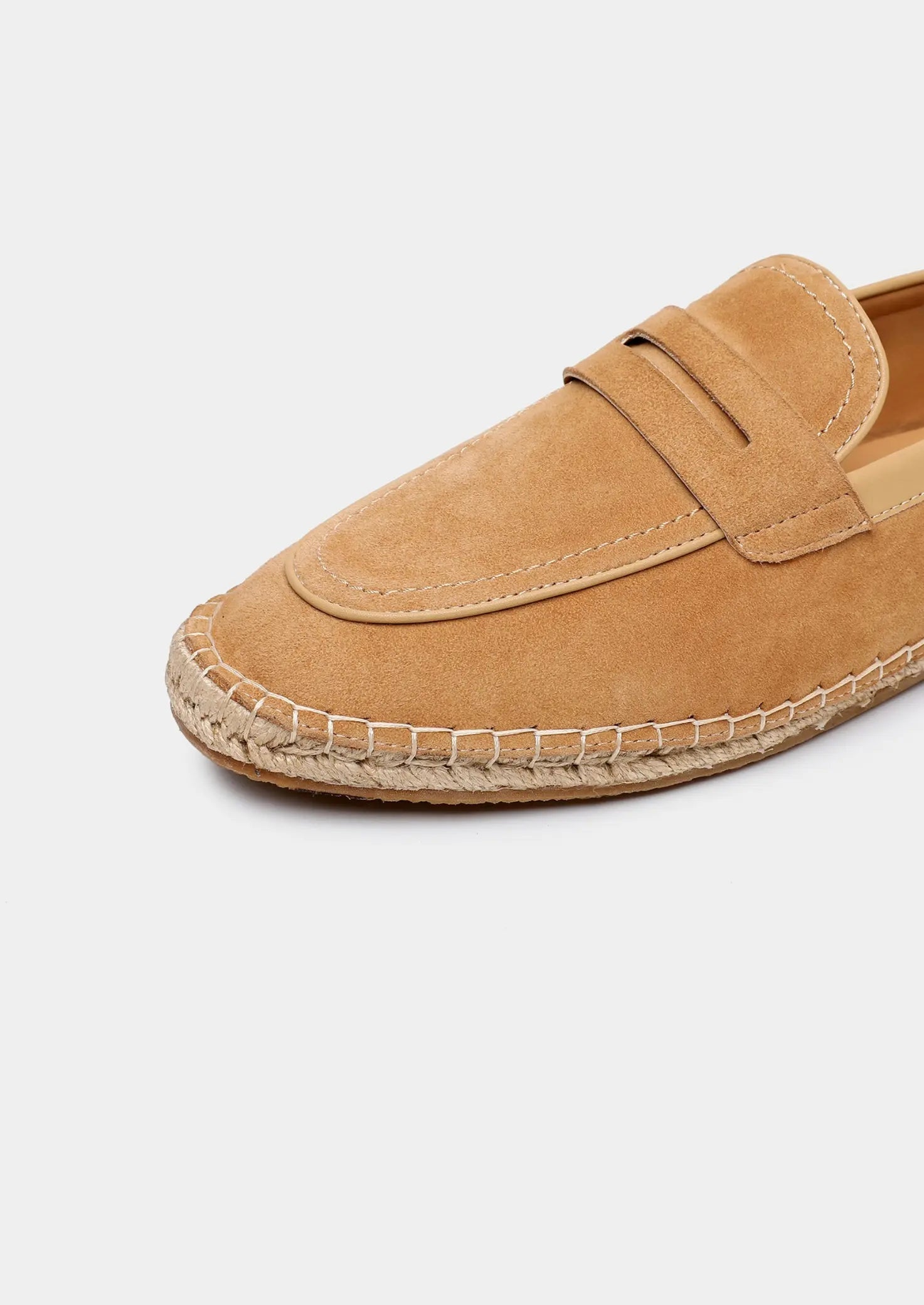 Women's Beige Suede Penny Seaside Espadrilles 4