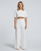 Bella Collection | Two-Piece Set with Crop Top & Wide-Leg Trousers | Effortless Style for Any Occasion