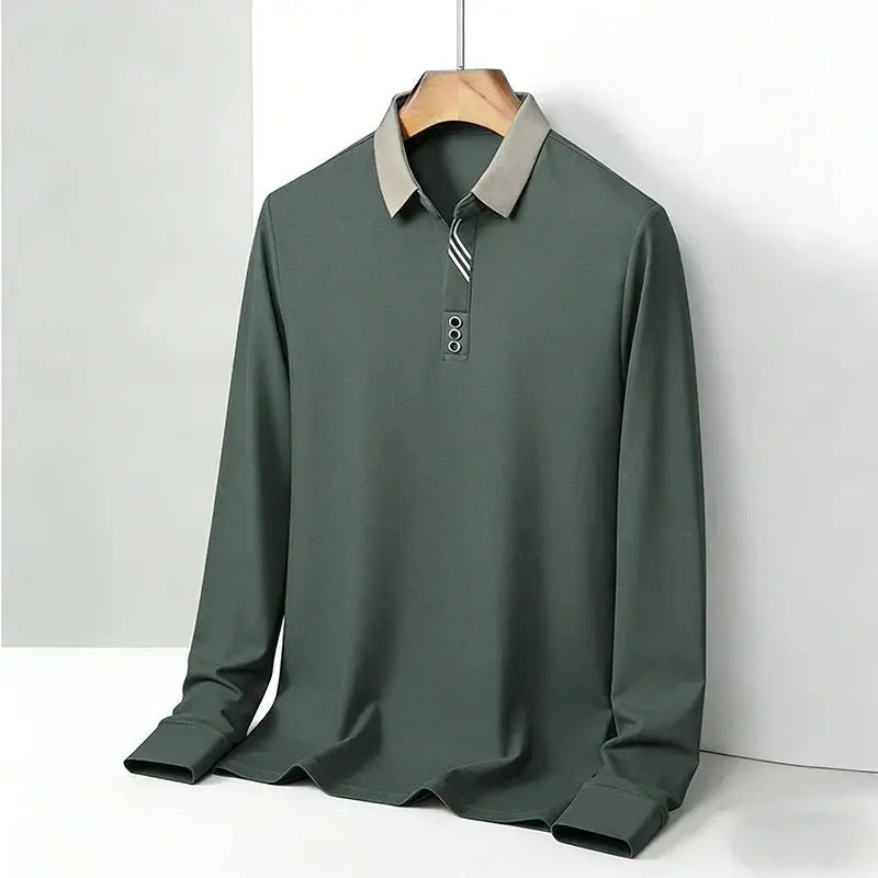 Women's Belmont Long-Sleeve Polo Shirt | Lightweight and breathable knit fabric 0
