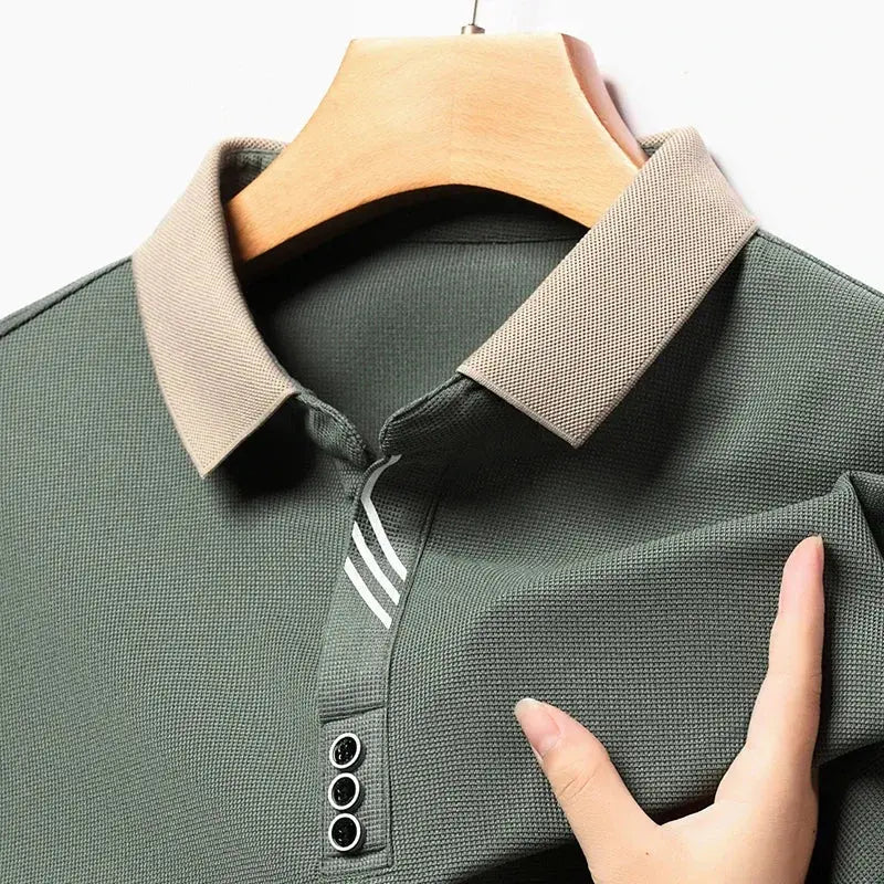 Women's Belmont Long-Sleeve Polo Shirt | Lightweight and breathable knit fabric 1