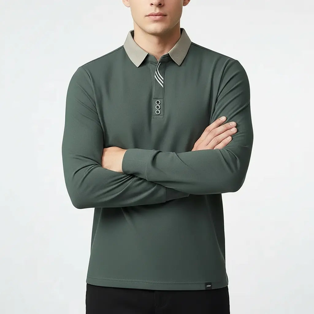 Women's Belmont Long-Sleeve Polo Shirt | Lightweight and breathable knit fabric 2