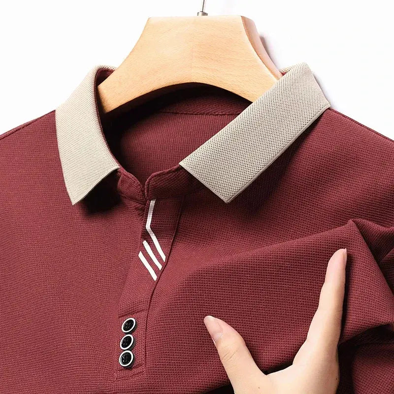 Women's Belmont Long-Sleeve Polo Shirt | Lightweight and breathable knit fabric 8