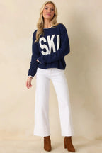 Women's Best I've Seen White Stretch Wide Leg Cuffed Jeans | 81% Cotton 1