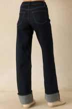 Women's Best Intentions Dark Wash Wide Leg Jeans | 99% Cotton & 1% Spandex 6