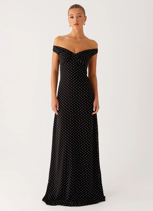 Women's Black Maxi Dress with Sweetheart Neckline | Flattering Long Dress for Sophisticated Evening Wear - Women's | Swe 0