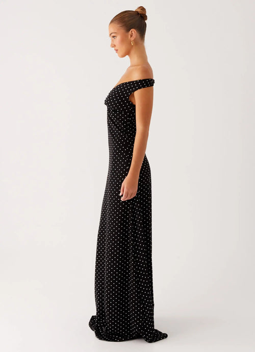 Women's Black Maxi Dress with Sweetheart Neckline | Flattering Long Dress for Sophisticated Evening Wear - Women's | Swe 1
