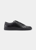 Women's Black Minimal Leather Sneaker 0