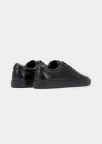 Women's Black Minimal Leather Sneaker 1