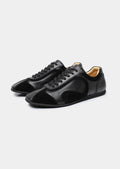 Women's Black Retro Hybrid Suede Leather Runner 0