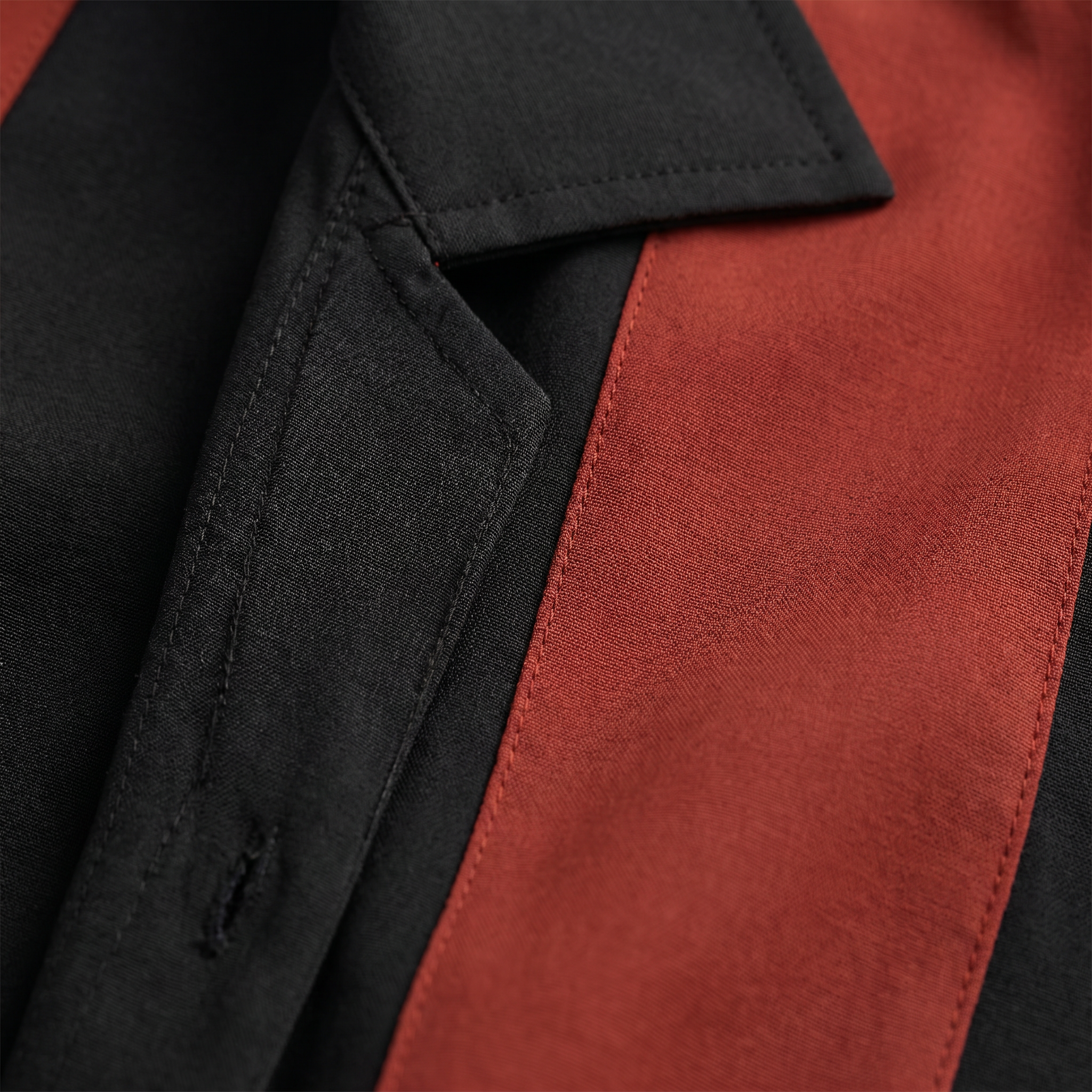 Bon Voyage Vintage | Men's Color Block Button-Up Shirt with Camp Collar | Lightweight Fabric for Everyday Comfort