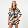 Bon Voyage Vintage | Women's Two Piece Set with Button Cardigan | Stylish Knit Comfort for Everyday Wear