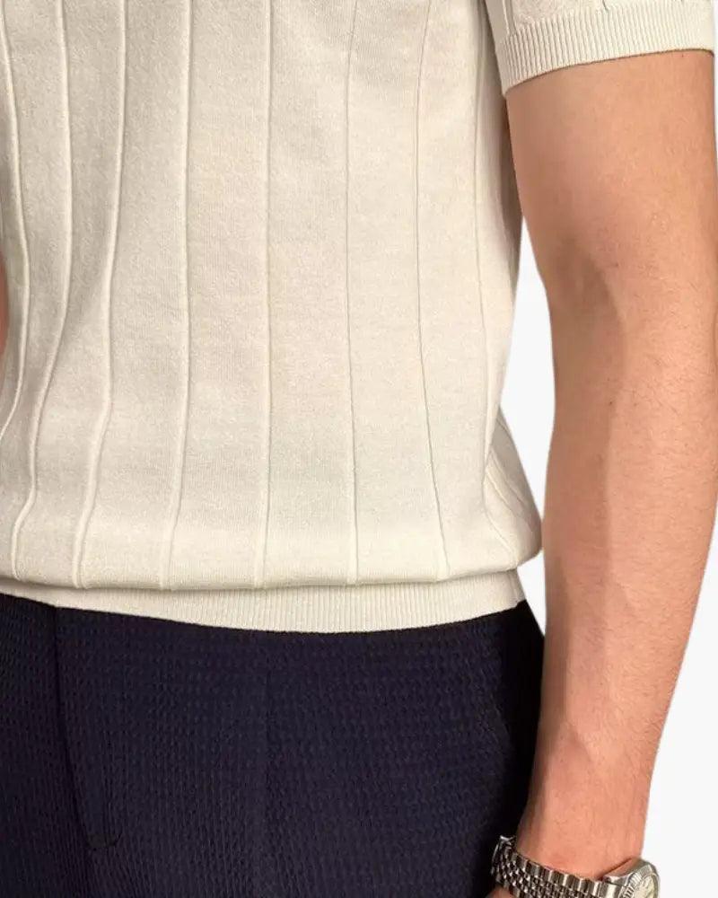 Women's Cannes Ribbed Cotton Polo 2