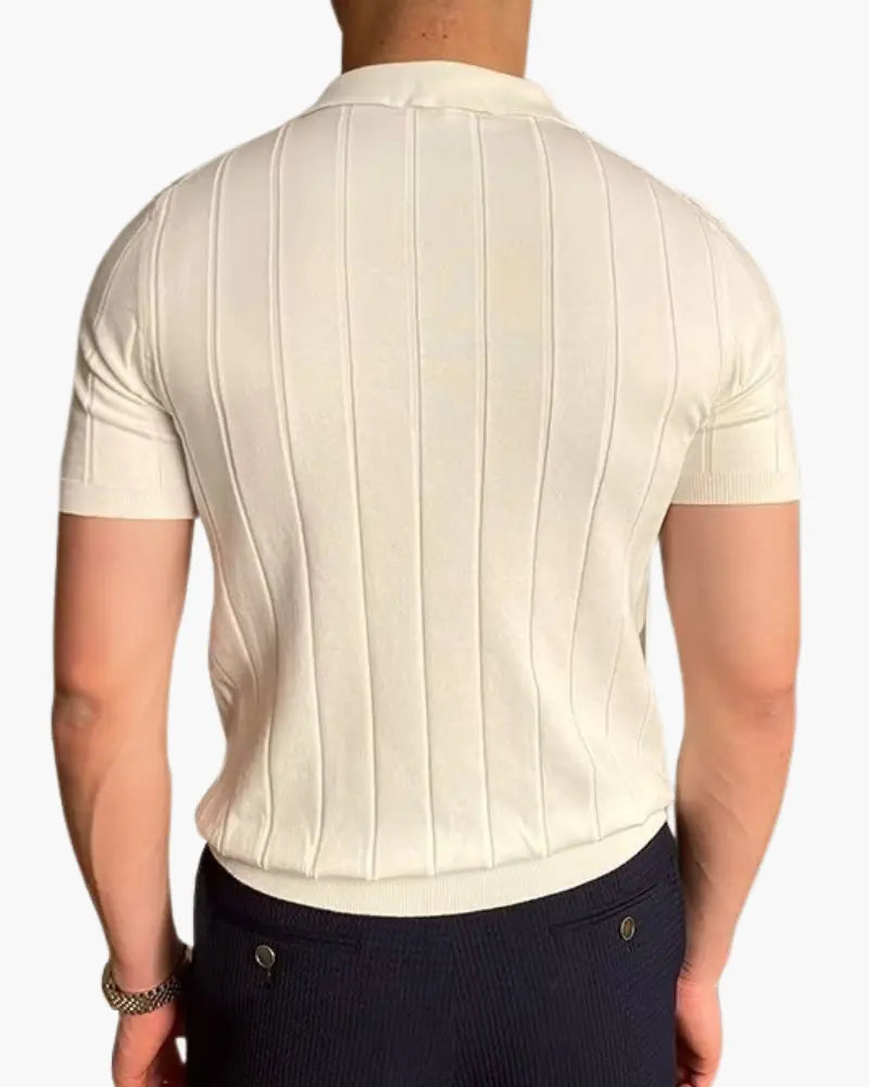 Women's Cannes Ribbed Cotton Polo 3