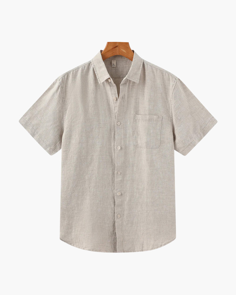 Cape Town | Linen Short Sleeve Shirt with Breathable Fabric | Casual Style for Comfort