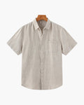 Cape Town | Linen Short Sleeve Shirt with Breathable Fabric | Casual Style for Comfort