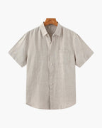 Cape Town | Linen Short Sleeve Shirt with Breathable Fabric | Casual Style for Comfort