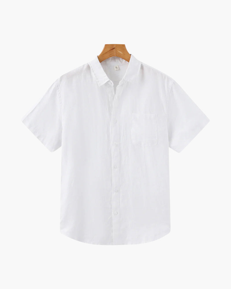 Cape Town | Linen Short Sleeve Shirt with Breathable Fabric | Casual Style for Comfort
