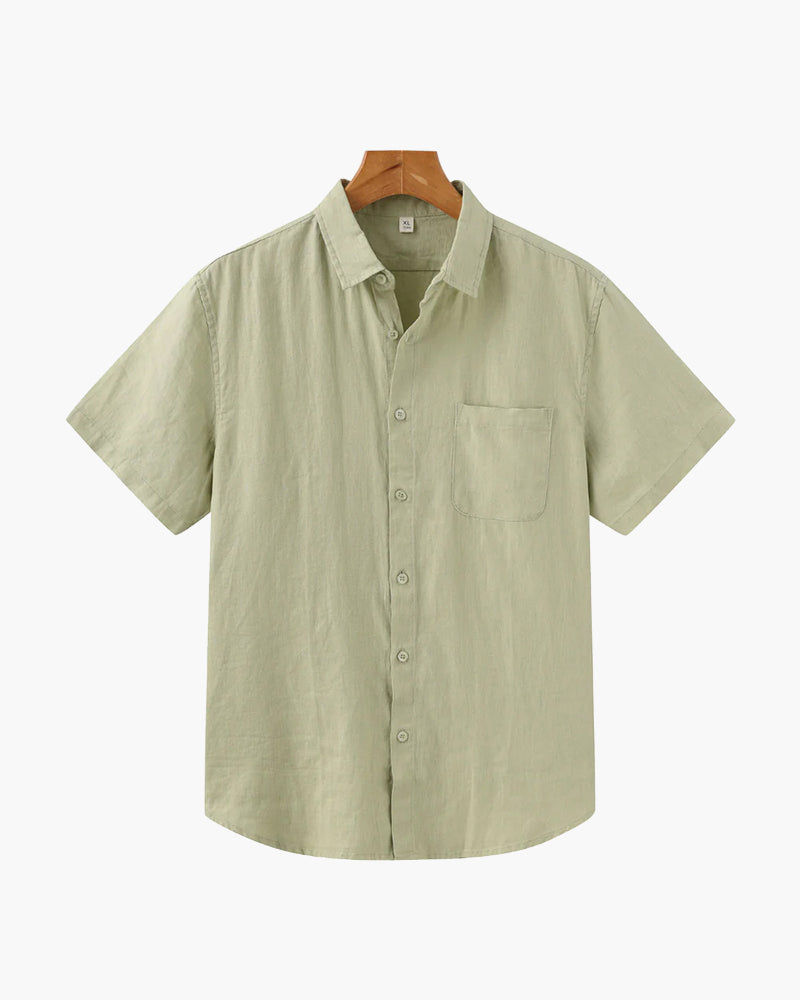Cape Town | Linen Short Sleeve Shirt with Breathable Fabric | Casual Style for Comfort