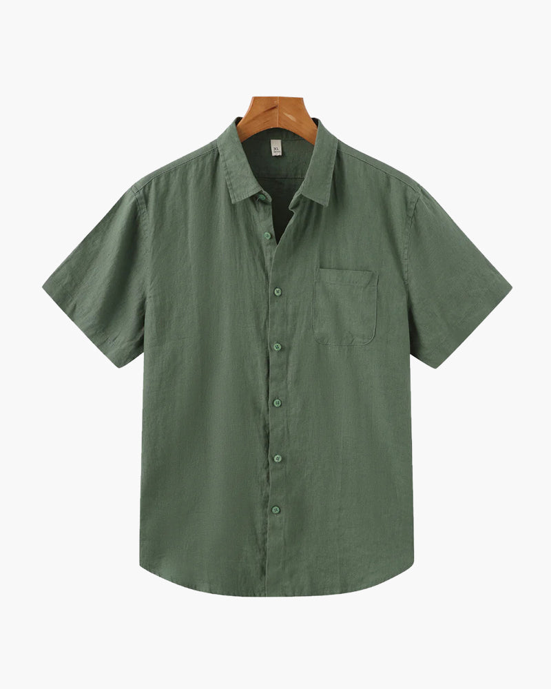 Cape Town | Linen Short Sleeve Shirt with Breathable Fabric | Casual Style for Comfort