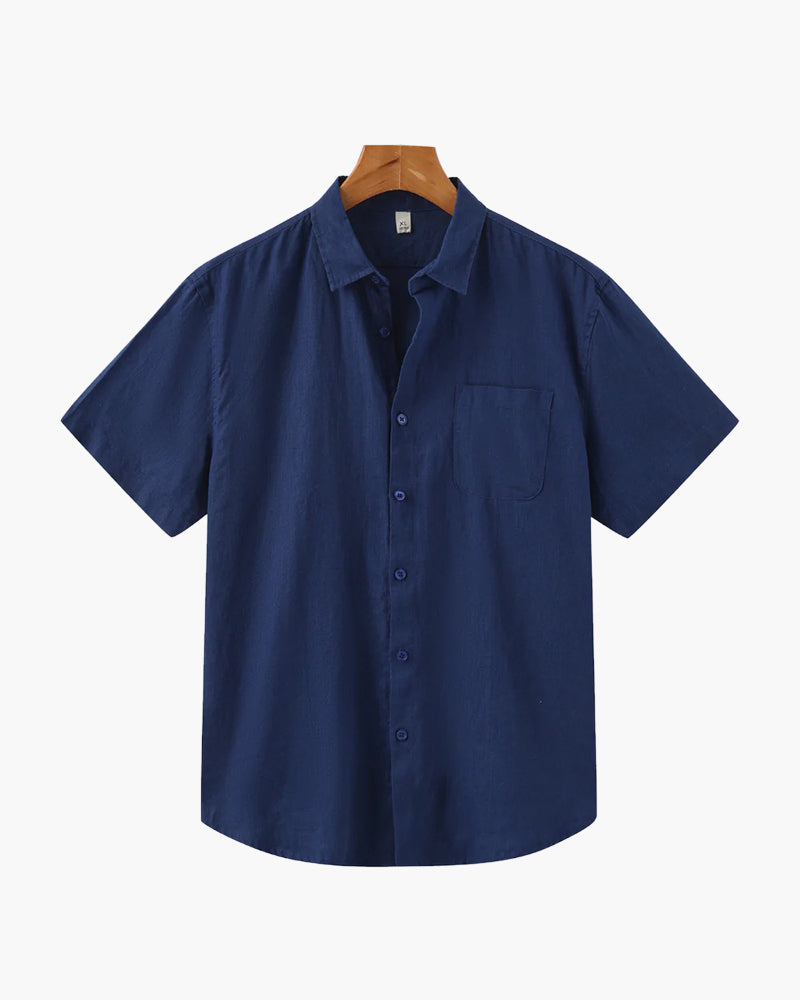 Cape Town | Linen Short Sleeve Shirt with Breathable Fabric | Casual Style for Comfort