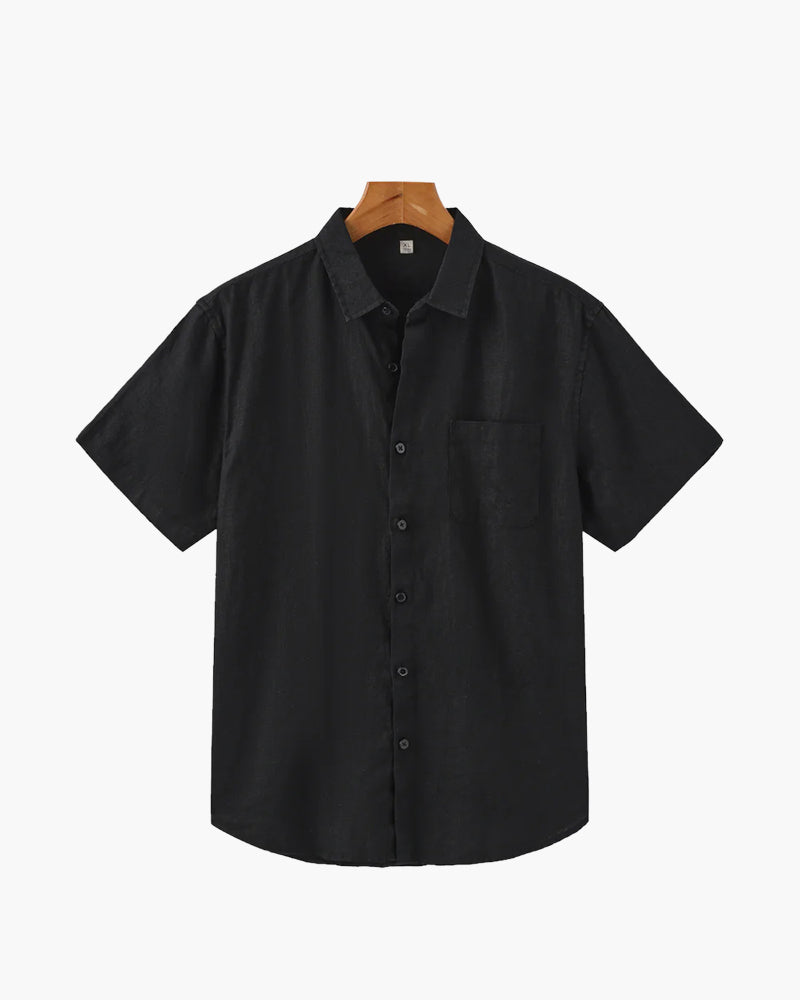Cape Town | Linen Short Sleeve Shirt with Breathable Fabric | Casual Style for Comfort
