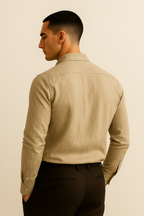 Capri Collection | Men's Linen Button Down Shirt with Classic Design | Breathable Fabric for Warm Weather Comfort