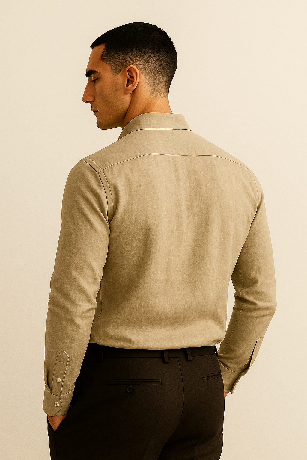 Capri Collection | Men's Linen Button Down Shirt with Classic Design | Breathable Fabric for Warm Weather Comfort