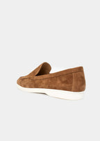 Women's Caramel Classic Suede Loafers 1