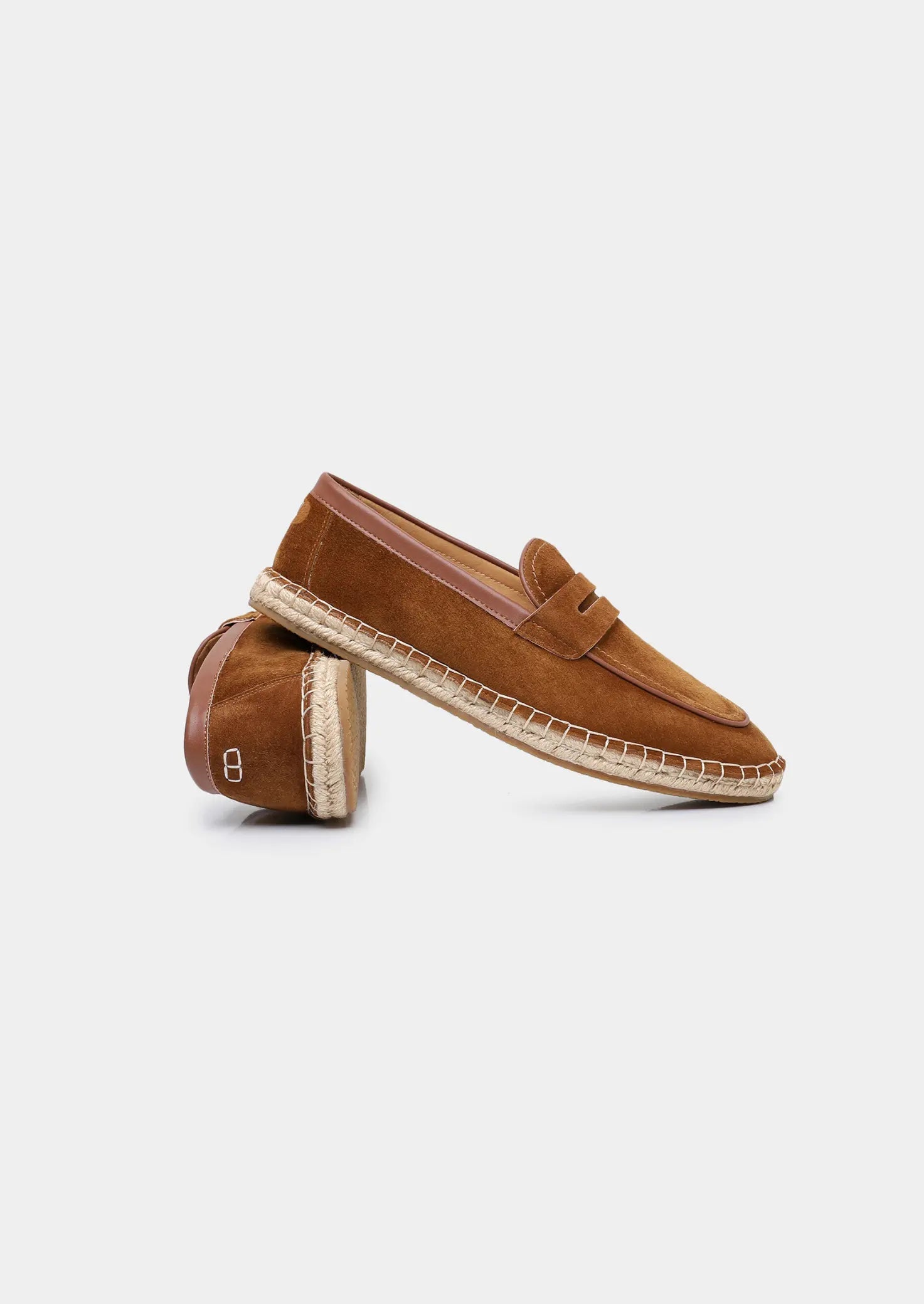 Women's Caramel Suede Penny Seaside Espadrilles 1