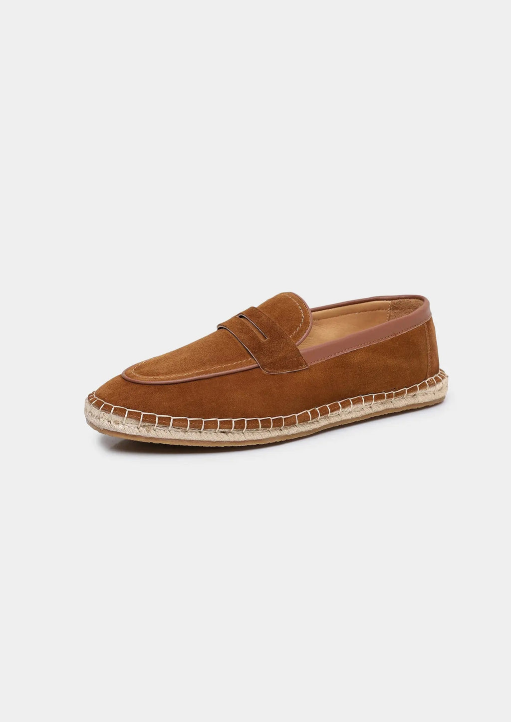Women's Caramel Suede Penny Seaside Espadrilles 2