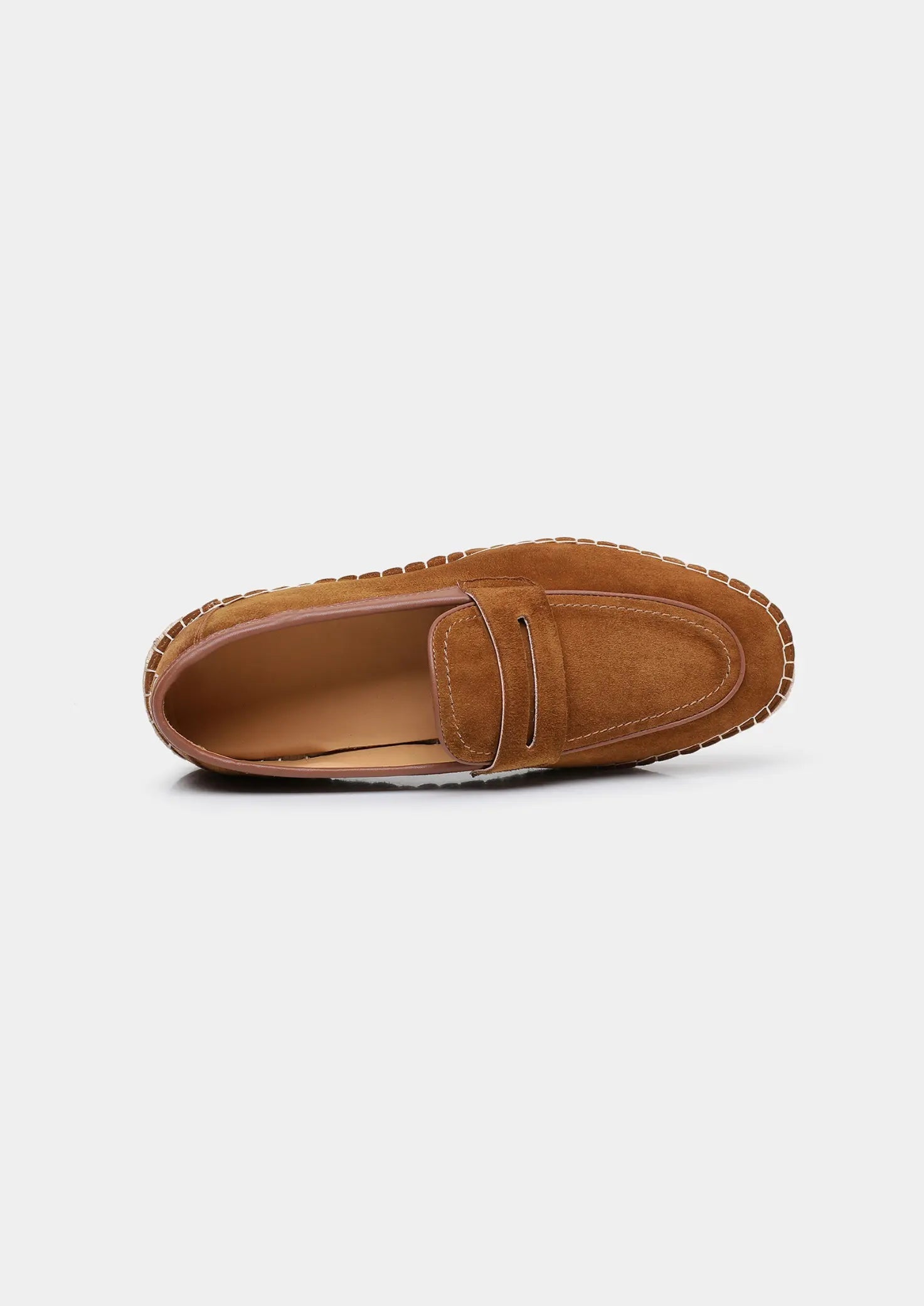 Women's Caramel Suede Penny Seaside Espadrilles 3